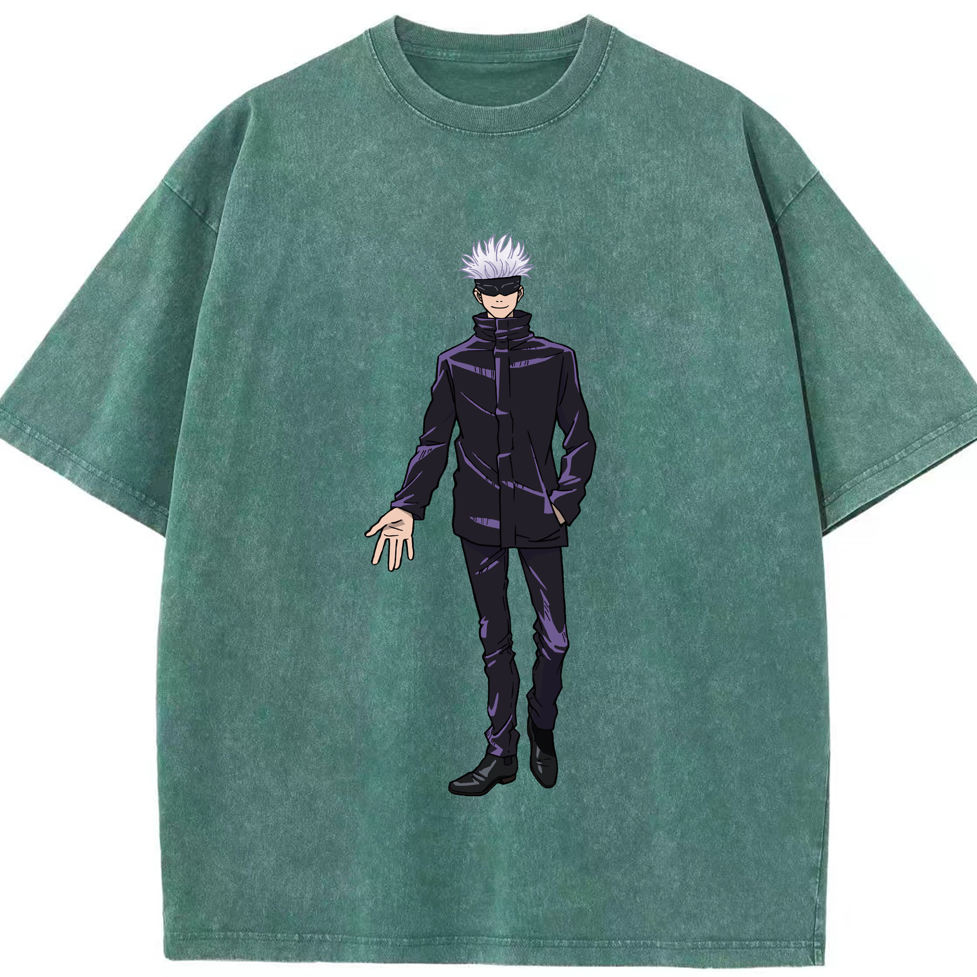 （画像用） 呪術廻戦 Jujutsu Kaisen 綿100% ヴィンテージ風 半袖Tシャツ（フロントプリント）